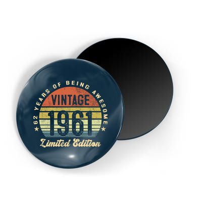 Vintage 1961 Limited Edition Birthday 62nd Dad Birthday Grandpa Birthday Magnet