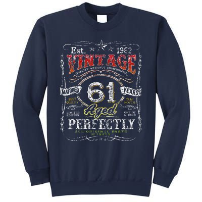 Vintage 1962 Limited Edition 61 Year Old 61st Birthdays Sweatshirt