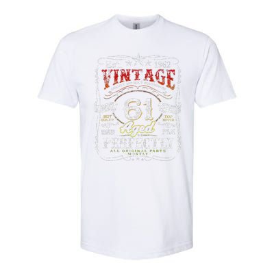 Vintage 1962 Limited Edition 61 Year Old 61st Birthdays Softstyle® CVC T-Shirt