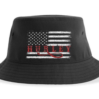 Vintage 1980s Mississippi American Flag Hurley Usa Patriotic Sustainable Bucket Hat
