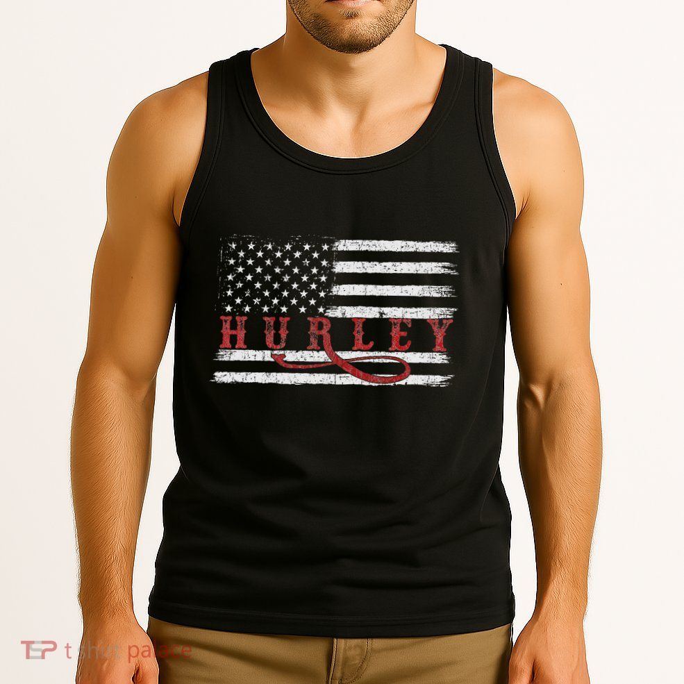 Vintage 1980s Mississippi American Flag Hurley Usa Patriotic Tank Top
