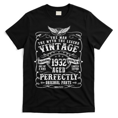 Vintage 1932 Man Myth Legend 90 Year Old Gifts 90th Birthday T-Shirt