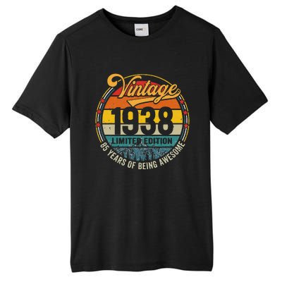 Vintage 1938 Made In 1938 85th Birthday Gift 85 Year Old Tall Fusion ChromaSoft Performance T-Shirt