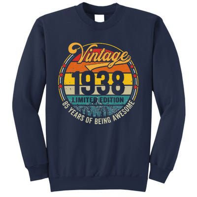 Vintage 1938 Made In 1938 85th Birthday Gift 85 Year Old Sweatshirt