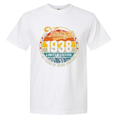 Vintage 1938 Made In 1938 85th Birthday Gift 85 Year Old Garment-Dyed Heavyweight T-Shirt