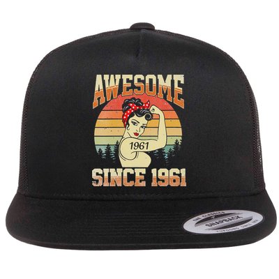 Vintage 1961 Made in 1961 62nd Birthday 62 Years Old Gift Flatbill Hat