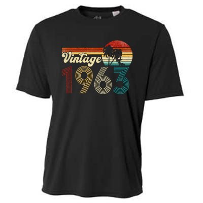 Vintage 1963 Made In 1963 60th Birthday 60 Year Old Gift Cooling Performance Crew T-Shirt