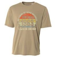 Vintage 1963 Made In 1963 60th Birthday Gift 60 Year Old Cooling Performance Crew T-Shirt