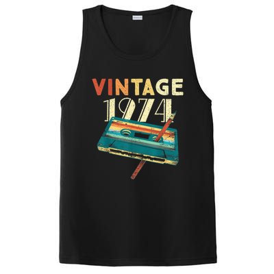 Vintage 1974 Music Cassette 49th Birthday Present Gifts 49 Years Old PosiCharge Competitor Tank