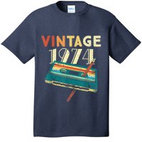 Vintage 1974 Music Cassette 49th Birthday Present Gifts 49 Years Old T-Shirt