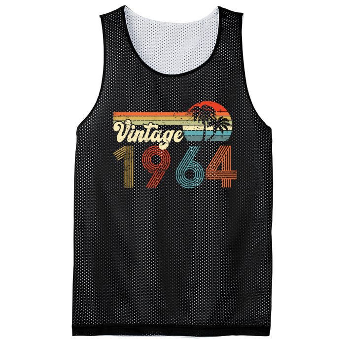 Vintage 1964 Made In 1964 58th Birthday Gift 58 Year Old Mesh Reversible Basketball Jersey Tank