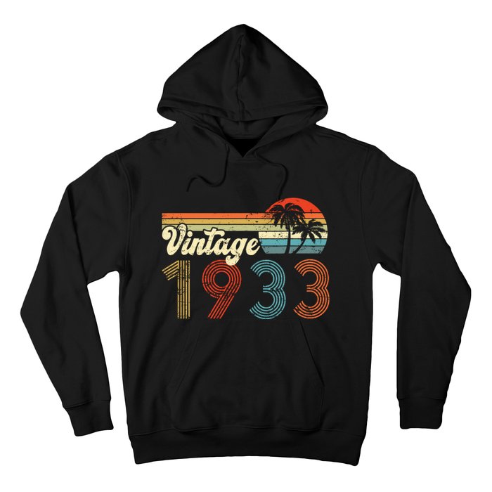 Vintage 1933 Made In 1933 89rd Birthday Gift 89 Year Old Hoodie