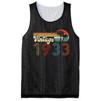 Vintage 1933 Made In 1933 89rd Birthday Gift 89 Year Old Mesh Reversible Basketball Jersey Tank