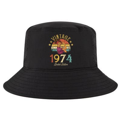 Vintage 1974 Made In 1974 48th Birthday Wo 48 Years Old Cool Comfort Performance Bucket Hat