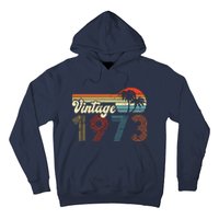 Vintage 1973 Made In 1973 49rd Birthday Gift 49 Year Old Hoodie