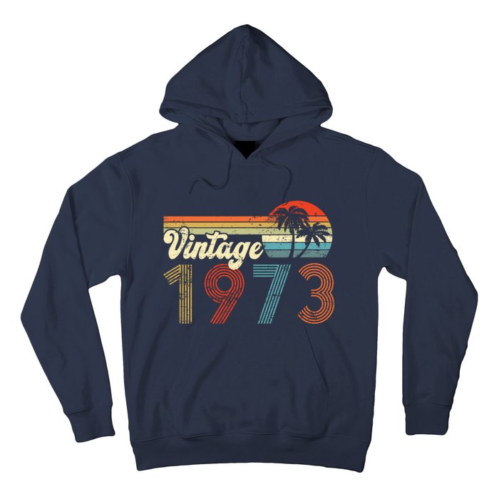 Vintage 1973 Made In 1973 49rd Birthday Gift 49 Year Old Hoodie