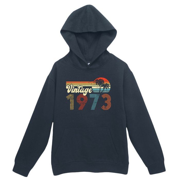 Vintage 1973 Made In 1973 49rd Birthday Gift 49 Year Old Urban Pullover Hoodie