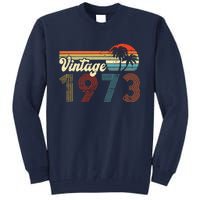 Vintage 1973 Made In 1973 49rd Birthday Gift 49 Year Old Tall Sweatshirt