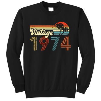 Vintage 1974 Made In 1974 48th Birthday Gift 48 Year Old Sweatshirt