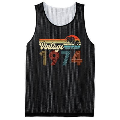 Vintage 1974 Made In 1974 48th Birthday Gift 48 Year Old Mesh Reversible Basketball Jersey Tank