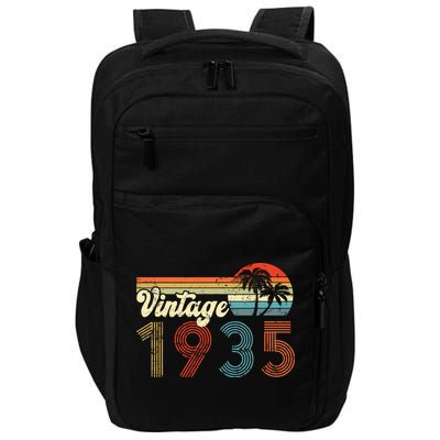 Vintage 1935 Made In 1935 87th Birthday Gift 87 Year Old Impact Tech Backpack