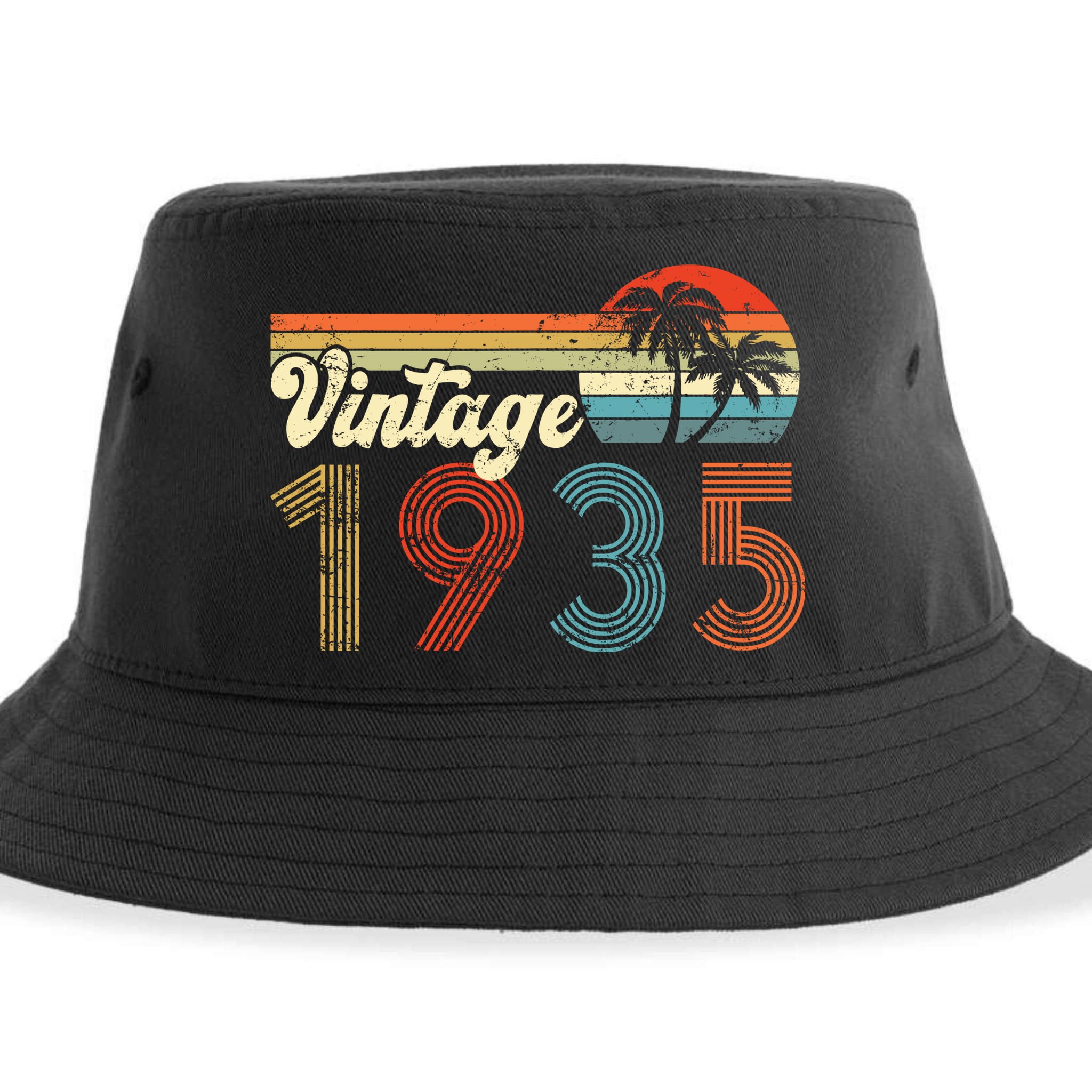 Vintage 1935 Made In 1935 87th Birthday Gift 87 Year Old Sustainable Bucket Hat