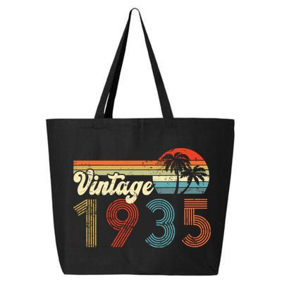 Vintage 1935 Made In 1935 87th Birthday Gift 87 Year Old 25L Jumbo Tote