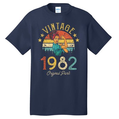 Vintage 1982 Made In 1982 41th Birthday 41 Years Old Gift Tall T-Shirt