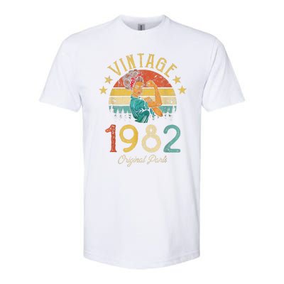 Vintage 1982 Made In 1982 41th Birthday 41 Years Old Gift Softstyle CVC T-Shirt