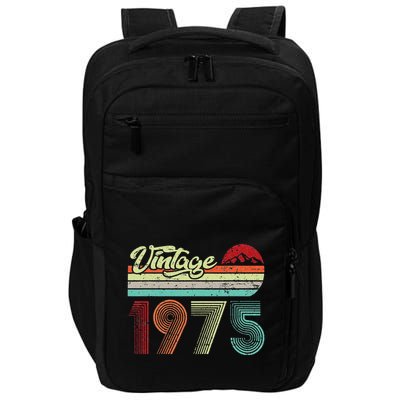 Vintage 1975 Made In 1975 48th Birthday Gift 48 Year Old Impact Tech Backpack