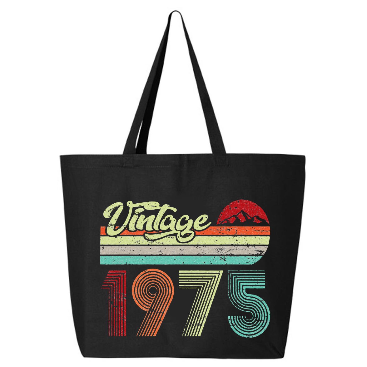 Vintage 1975 Made In 1975 48th Birthday Gift 48 Year Old 25L Jumbo Tote
