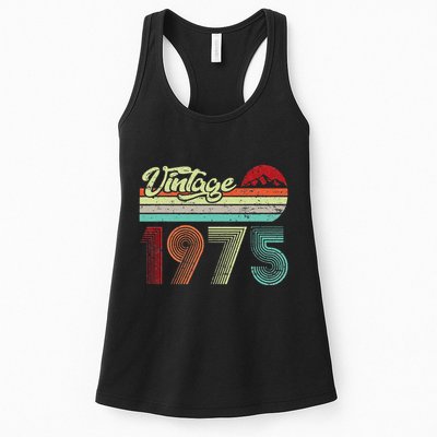 Vintage 1975 Made In 1975 48th Birthday Gift 48 Year Old Womens Tank Top