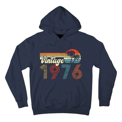 Vintage 1976 Made In 1976 46th Birthday Gift 46 Year Old Hoodie