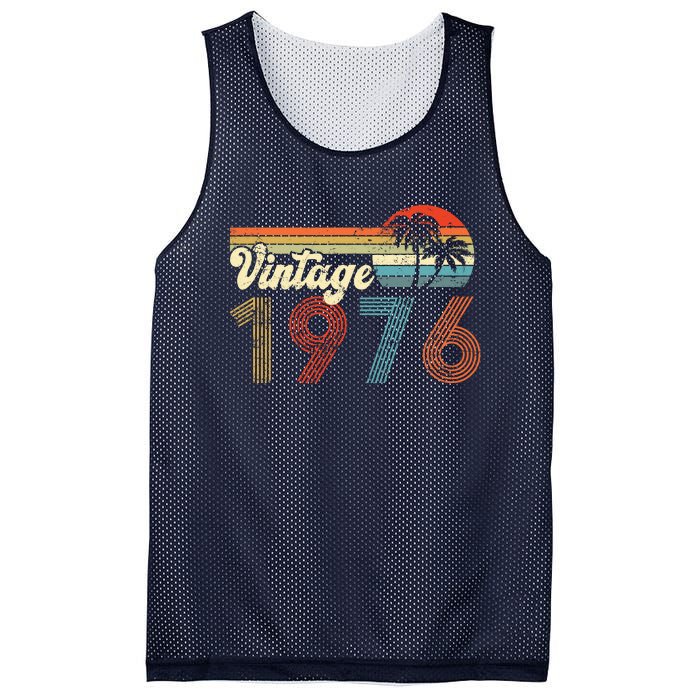 Vintage 1976 Made In 1976 46th Birthday Gift 46 Year Old Mesh Reversible Basketball Jersey Tank