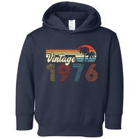 Vintage 1976 Made In 1976 46th Birthday Gift 46 Year Old Toddler Hoodie