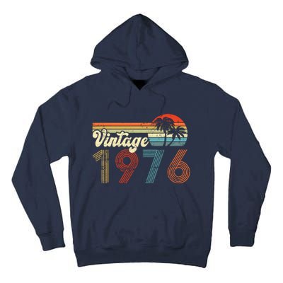 Vintage 1976 Made In 1976 46th Birthday Gift 46 Year Old Tall Hoodie