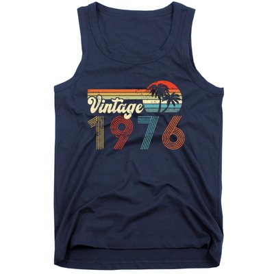 Vintage 1976 Made In 1976 46th Birthday Gift 46 Year Old Tank Top