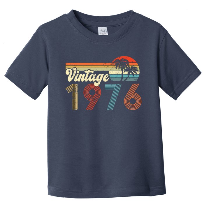 Vintage 1976 Made In 1976 46th Birthday Gift 46 Year Old Toddler T-Shirt