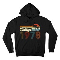 Vintage 1978 Made In 1978 44th Birthday Gift 44 Year Old Hoodie