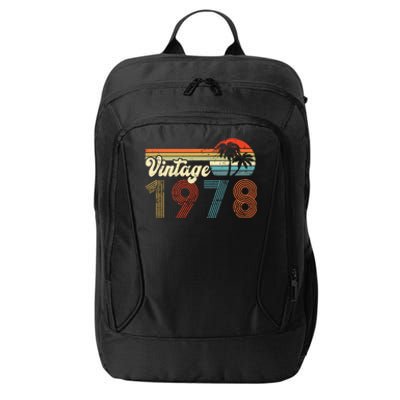 Vintage 1978 Made In 1978 44th Birthday Gift 44 Year Old City Backpack