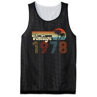 Vintage 1978 Made In 1978 44th Birthday Gift 44 Year Old Mesh Reversible Basketball Jersey Tank