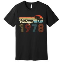 Vintage 1978 Made In 1978 44th Birthday Gift 44 Year Old Premium T-Shirt