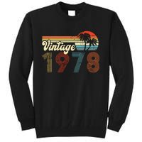 Vintage 1978 Made In 1978 44th Birthday Gift 44 Year Old Tall Sweatshirt