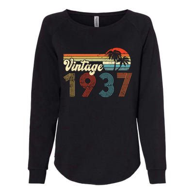 Vintage 1937 Made In 1937 85th Birthday Gift 85 Year Old Womens California Wash Sweatshirt