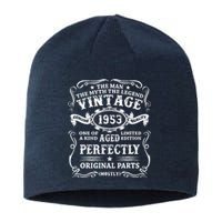 Vintage 1953 Man Myth Legend 70th Birthday 70 Year Old Gifts Sustainable Beanie