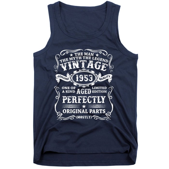 Vintage 1953 Man Myth Legend 70th Birthday 70 Year Old Gifts Tank Top