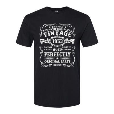 Vintage 1953 Man Myth Legend 70th Birthday 70 Year Old Gifts Softstyle CVC T-Shirt