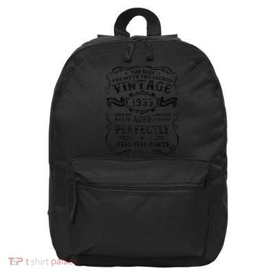 Vintage 1933 Man Myth Legend 90 Year Old 90th Birthday Gifts 16 in Basic Backpack