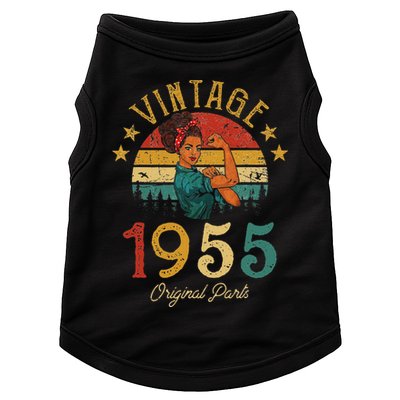 Vintage 1955 Made In 1955 67th Birthday Women 67 Years Old Doggie Tank