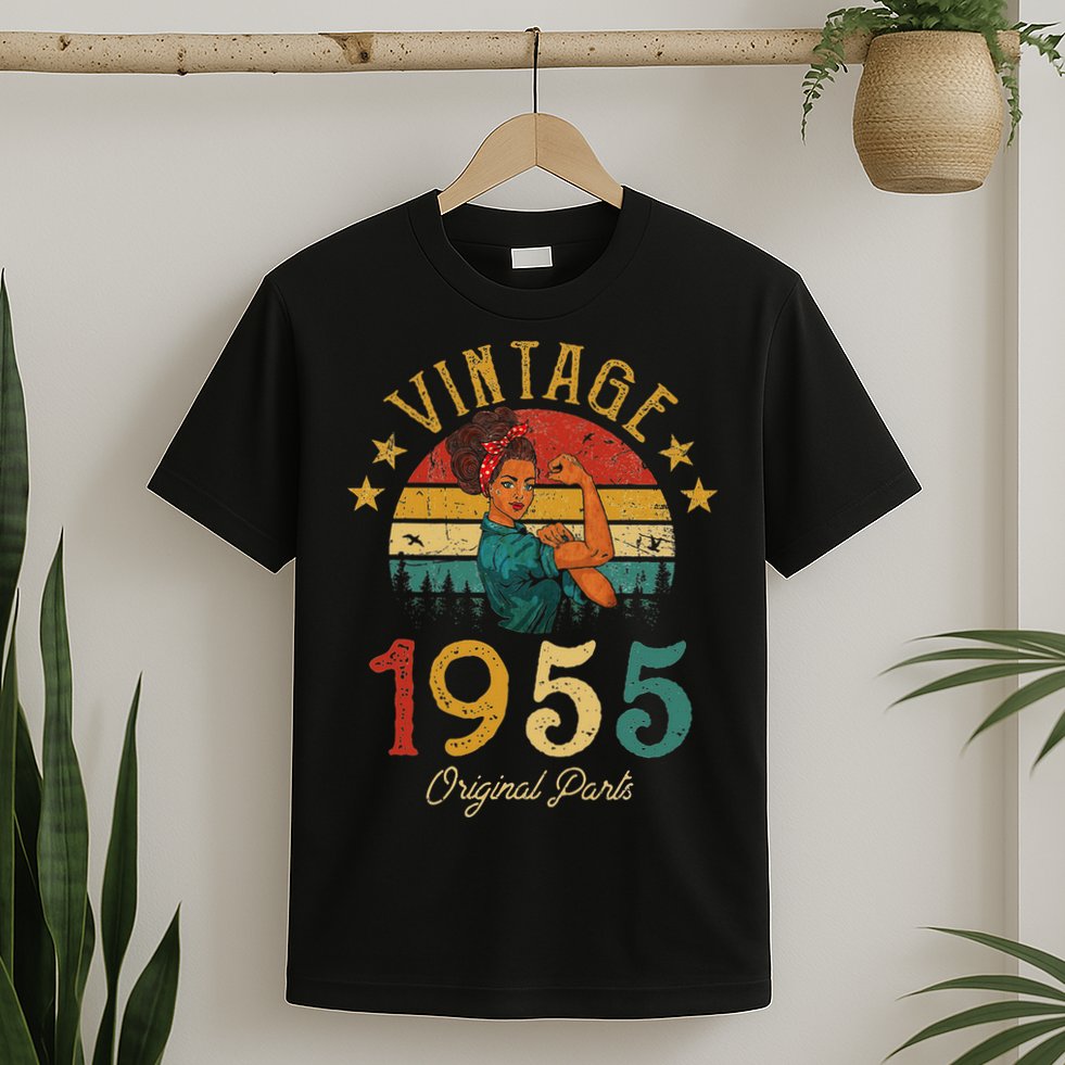 Vintage 1955 Made In 1955 67th Birthday Women 67 Years Old T-Shirt